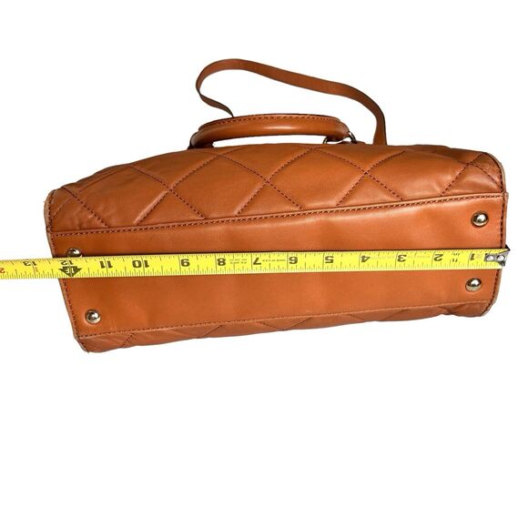 Michael Kors Quilted Shoulder Bag Carmel Tan Chain Multicompartment Handbag READ - Picture 9 of 16